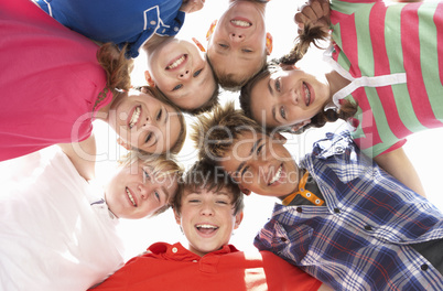 Teenagers in circle