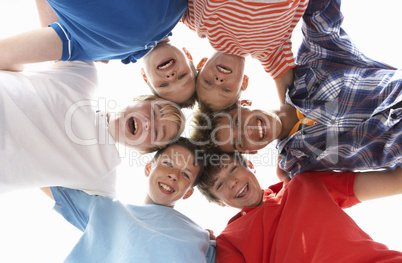 Teenagers in circle