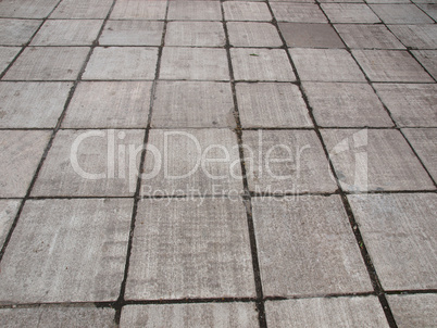 Concrete sidewalk pavement