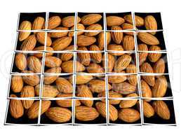 almonds collage