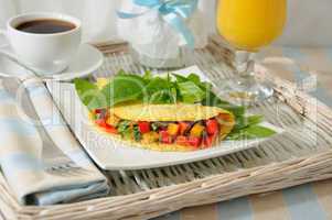 Omelet  with  vegetables