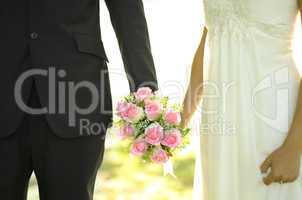 Outdoor Bride and Groom