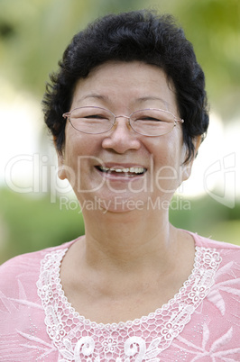 Asian senior woman