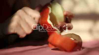 Peeling an Apple