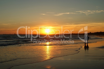 Sunset at the beach