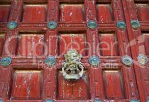 Old wooden door