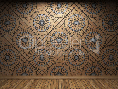 illuminated tile wall