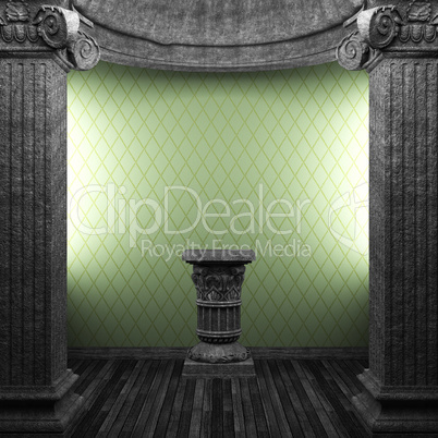 stone columns, pedestal and wallpaper stone columns, pedestal and wallpaper