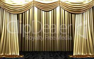 velvet curtain opening scene