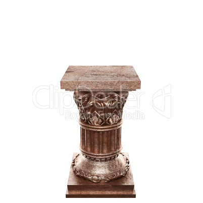 bronze column