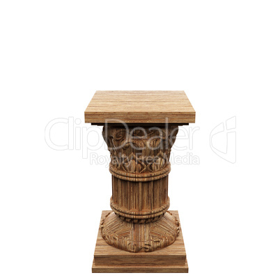 wooden  column