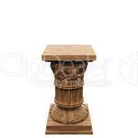 wooden  column