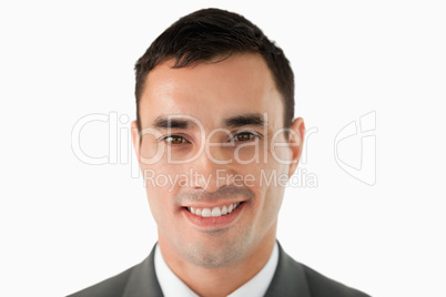 Close up of businessman smiling