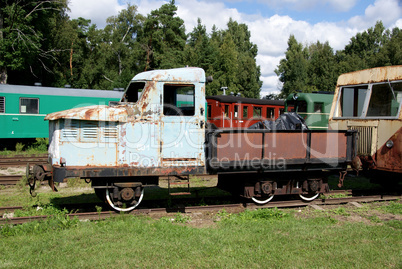 The railway car