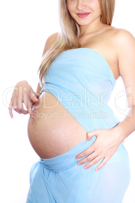 pregnant girl in studio