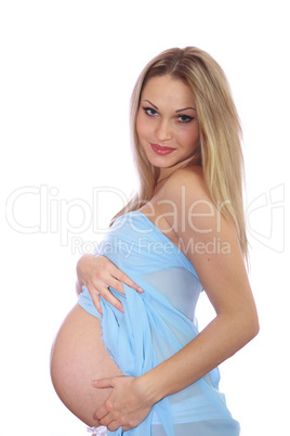 pregnant girl in studio