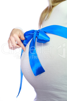 pregnant girl in studio