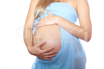 pregnant girl in studio