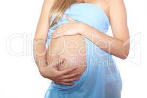 pregnant girl in studio