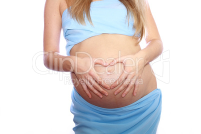 pregnant girl in studio