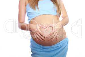 pregnant girl in studio