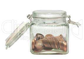 Coins in Jar