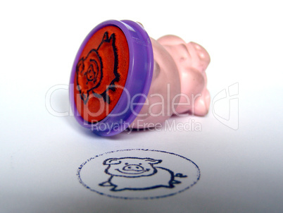 Pig stamp