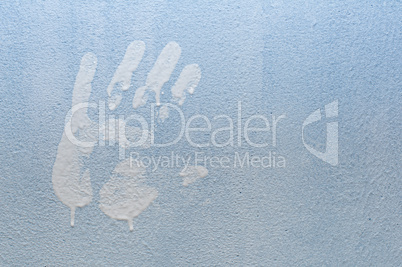 Hand Print on Wall