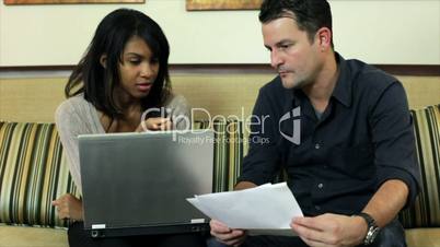 Couple Arguing Over Finances