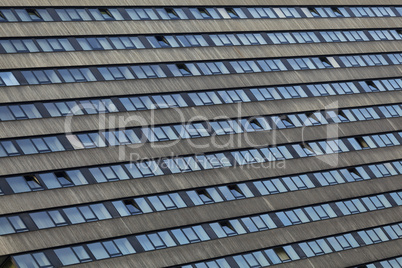 Hochhausfassade in Frankfurt am Main