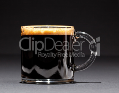 Expresso Coffee in glass cup