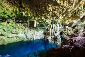 Cave with underground lake