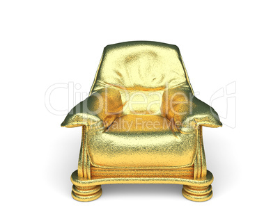 isolated golden object