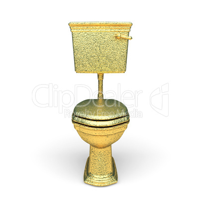 isolated golden object