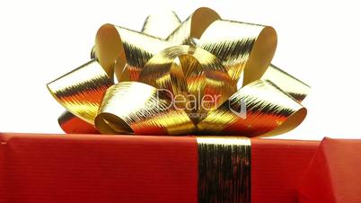 ribbon on christmas present looping