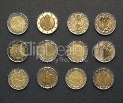 Euro coins