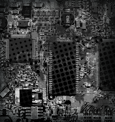 grunge circuit board