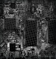 grunge circuit board