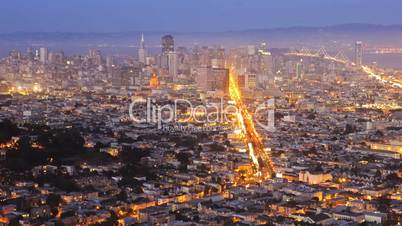 San Francisco, night, time lapse