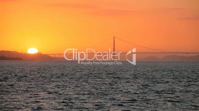 Sunset Golden Gate Bridge Bridge