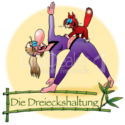 Hatha Yoga Asanas: Die Dreieckshaltung