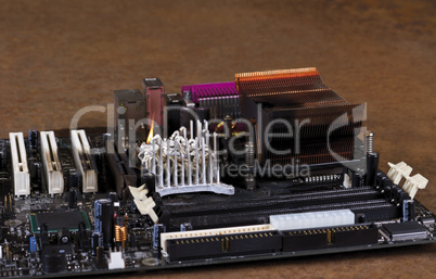 molten cooling element on computer main board