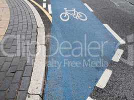 Bike lane sign