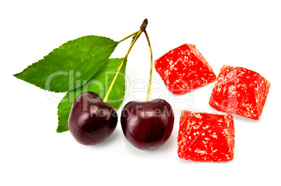 Jelly red with cherry