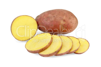 Potatoes sliced