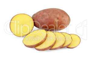 Potatoes sliced