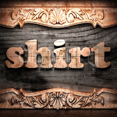 Golden word on wood Golden word on wood