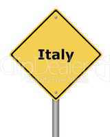 Warning Sign Italy