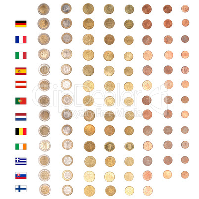 Euro coin money