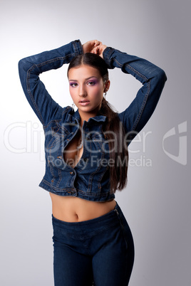 Young and sexy girl look at camera - rnb style